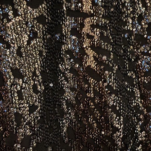 1.State Sparkly gold sequin party dress size S - Picture 11 of 17